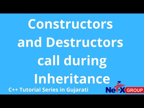 Constructors call during Inheritance in C++ | Explain in Gujarati with Program | [Class #13]