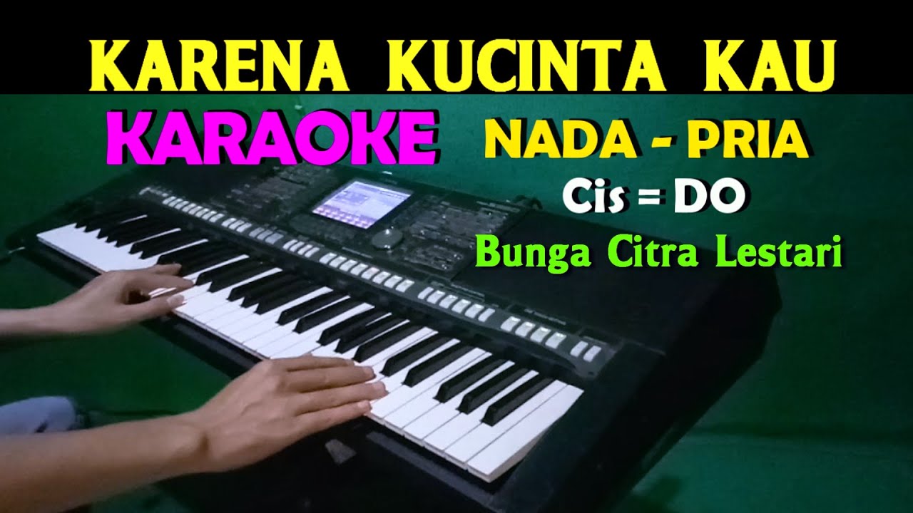 KARENA KUCINTA KAU - Bunga Citra Lestari / Once | KARAOKE Nada Pria