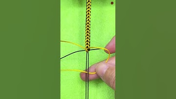 BRAIDED BRACELET | Square Knot Variation Bracelet #shorts #bracelet #shortsfeed