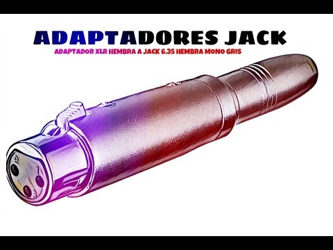 Video de Adaptador XLR hembra a jack 6.35 hembra mono  Gris