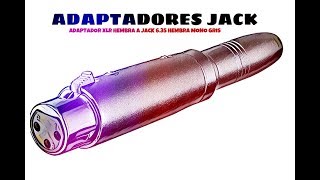 Adaptador Xlr Hembra A Jack 635 Hembra Mono Gris Distribuido Por Cablepelado 