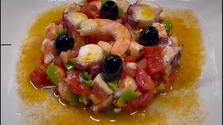 SALPICÓN DE LANGOSTINOS Y PULPO