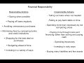 Responsible Financial Actions and Strategies