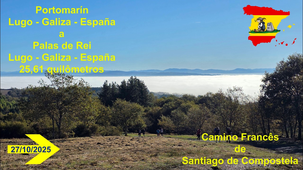Dia 31 - Camino Francês de Santiago de Compostela - Portomarín a Palas de Rei (25,61 km)