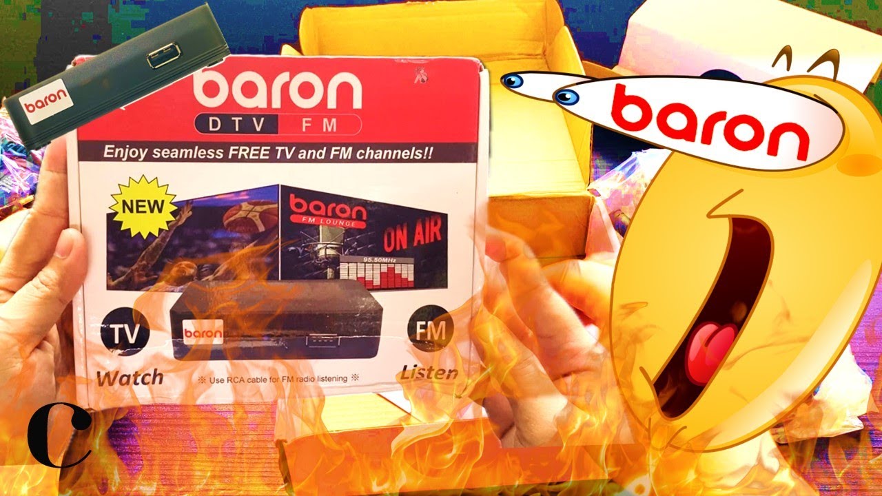 Unboxing BARON DIGITAL TV RECEIVER WITH FM & Review (2025)