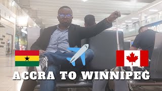 TRAVEL VLOG | MOVING FROM GHANA TO CANADA! (Minneapolis to Winnipeg) - - Part 2