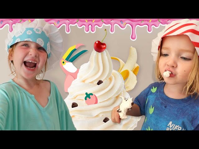 Adley & Niko NANNERS SNACK!!  Kids Sugar Shop turns into a healthy restaurant! new family project class=