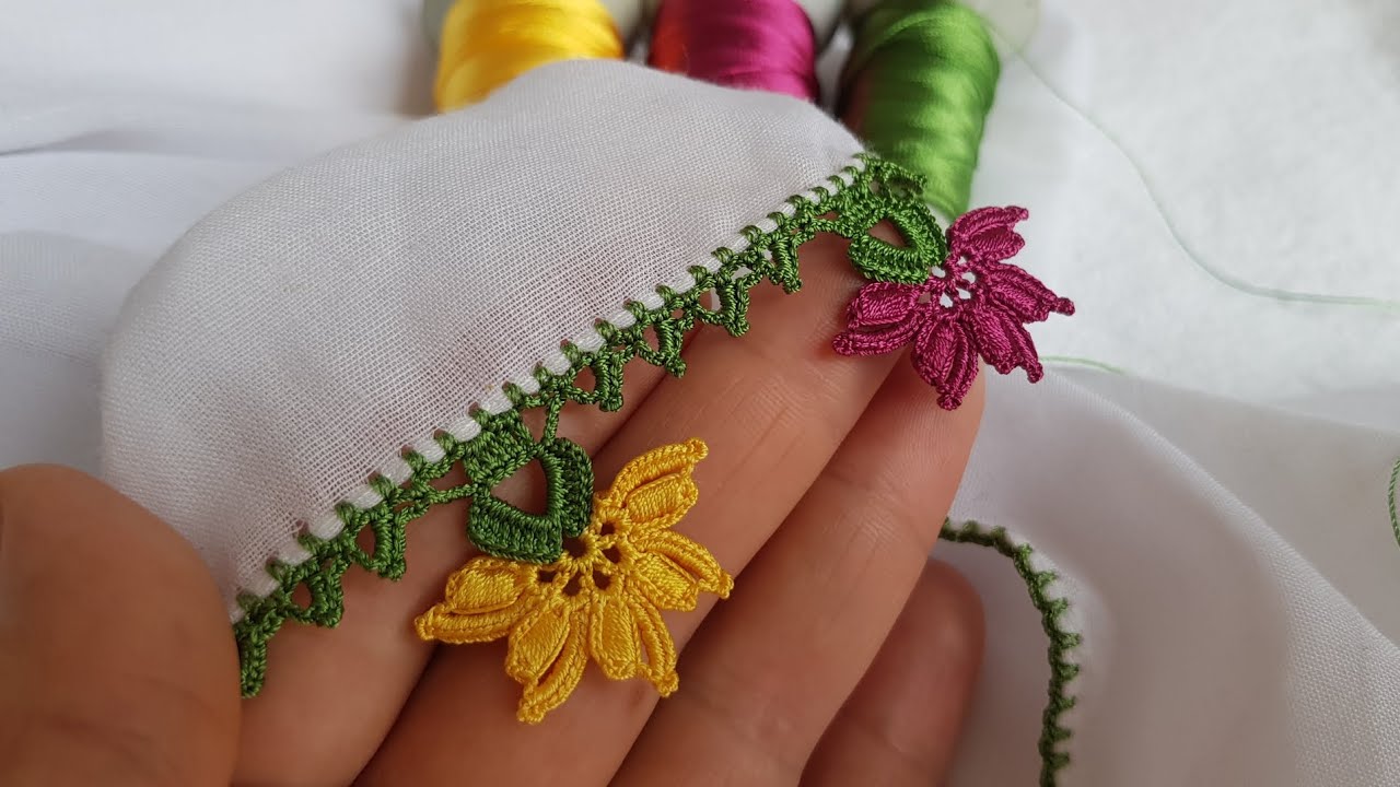 268 - En Kolayından 👍Kalıp Gibi Tığ Oyası Yapımı