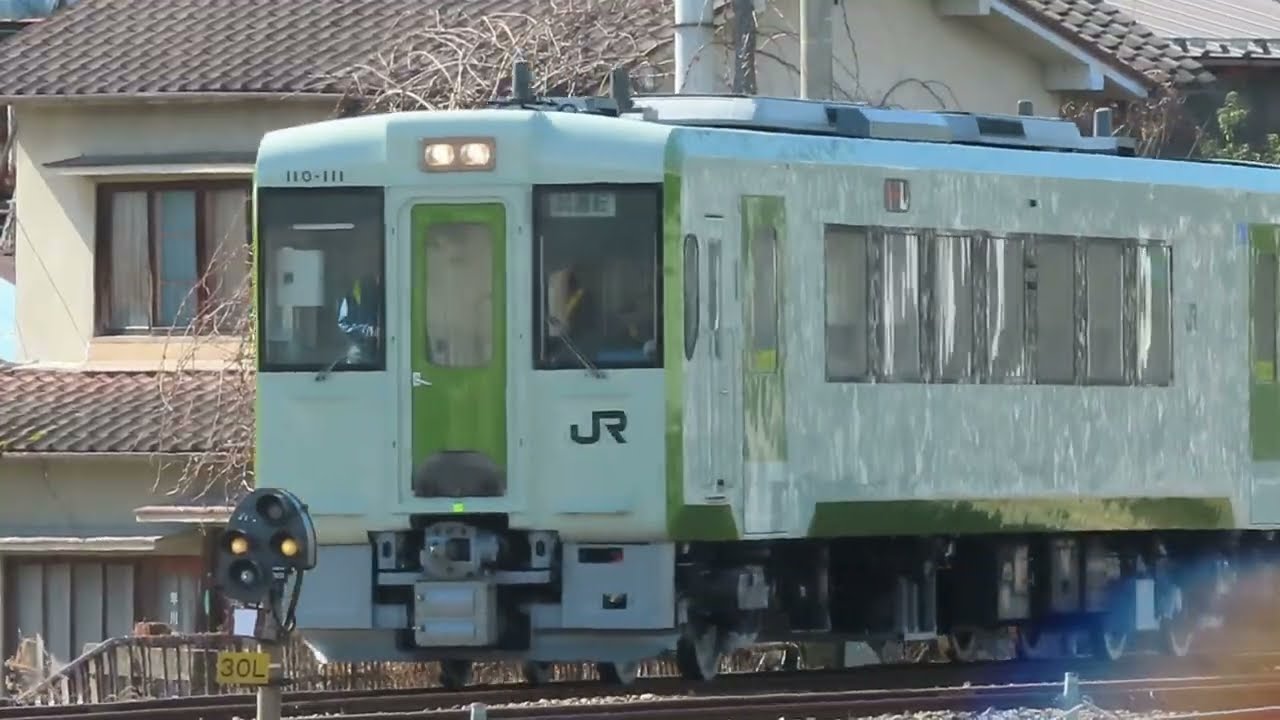 キハ110-111（小海線）構内試運転　長野総合車両センター
