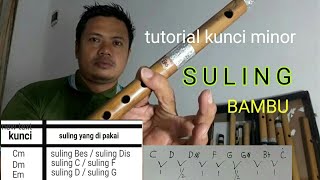 tutorial KUNCI MINOR suling bambu