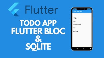 Flutter Todo App with Flutter BLoC & SQLite