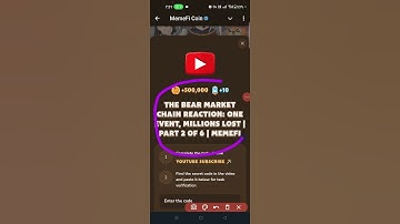 THE BEAR MARKET CHAIN REACTION: ONE EVENT, MILLIONS LOST | PART 2 OF 6 | MEMEFI NEW VIDEO CODE