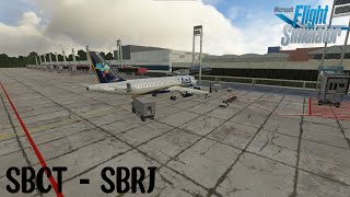 🔴Microsoft Flight Simulator | Afterdark | Curitiba & Santos Dumont | Crazy Visual Approach | A32NX screenshot 4