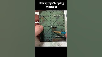How to Paint Rust with the Hairspray Chipping Method #miniature #diy #diorama