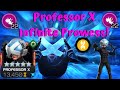 5/65 Professor X Gameplay Infinite Prowess! Insane Damage Cycle! - Marvel Contest of Champions