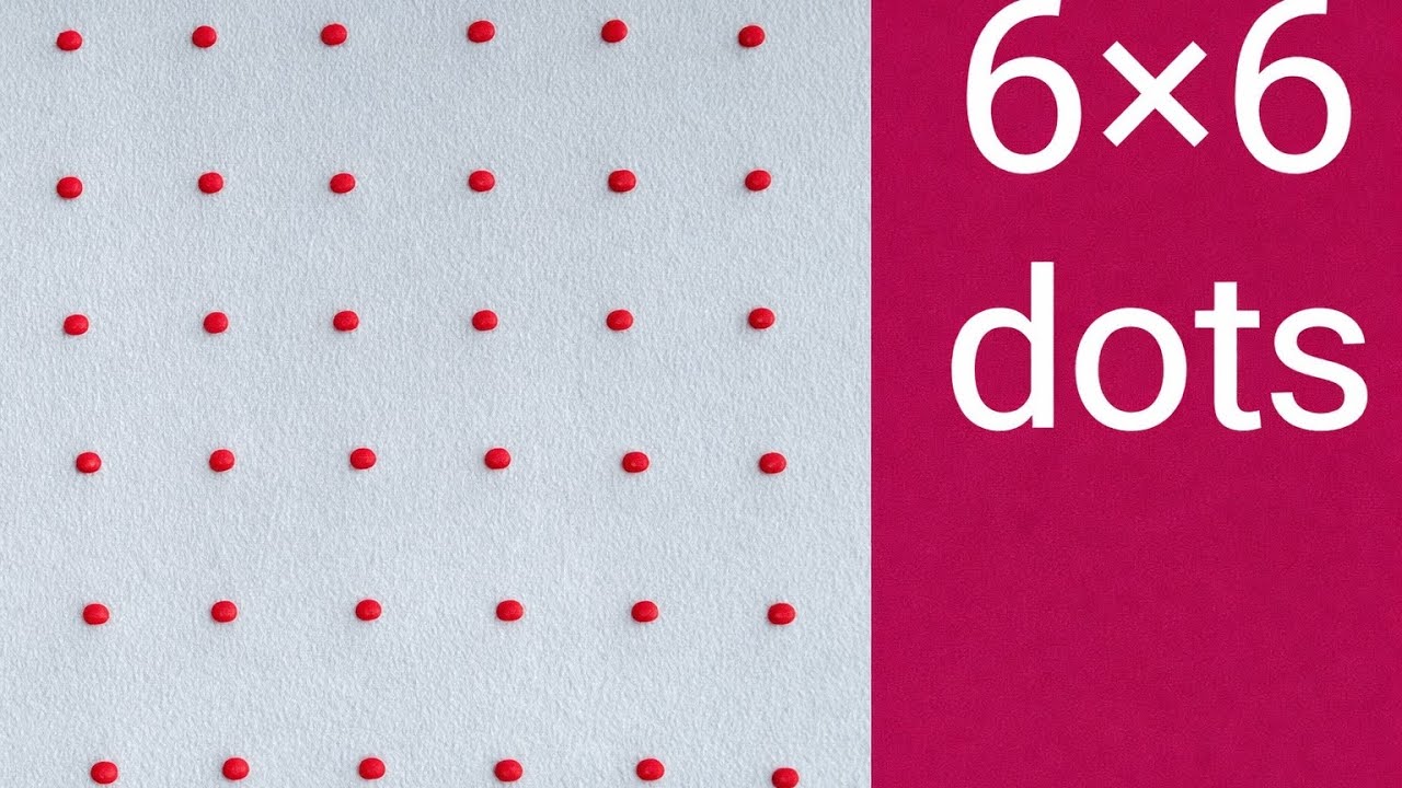 6*6 dots easy and simple rangoli designs | #rangoli #muggulu #kolam #trending #viral 