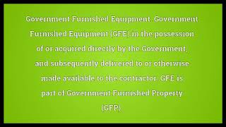 GFE Meaning