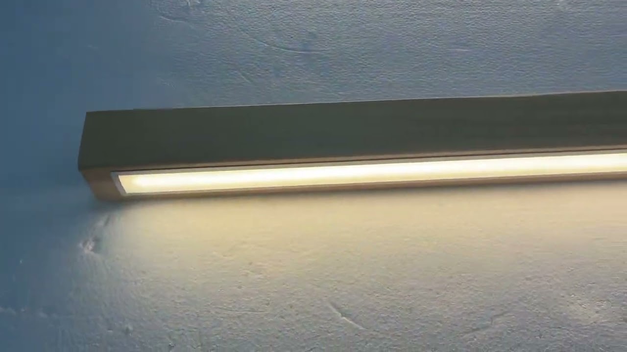 Arlo Linear Wood Plug-in Wall Light