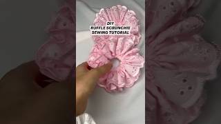 ✨ DIY Ruffle Scrunchie | Easy Sewing Tutorial ✨ #ScrunchieDIY #RuffleScrunchie #DIYHairAccessories