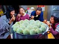 Ancestors recipe of chinese bao  village market  traditional rural life