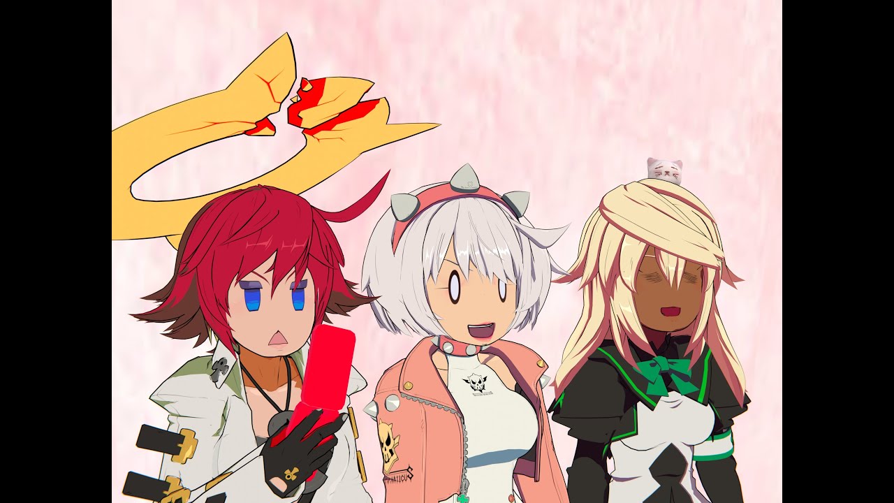 Triple BAKA Valentines - (Guilty Gear Strive animation)