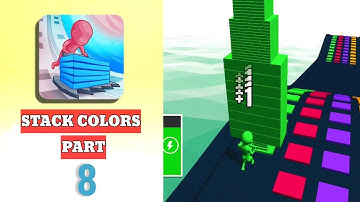 STACK COLORS 🏁 Mobile Game Android,iOS | All Levels Gameplay Walkthrough | NEW UPDATE PART 8