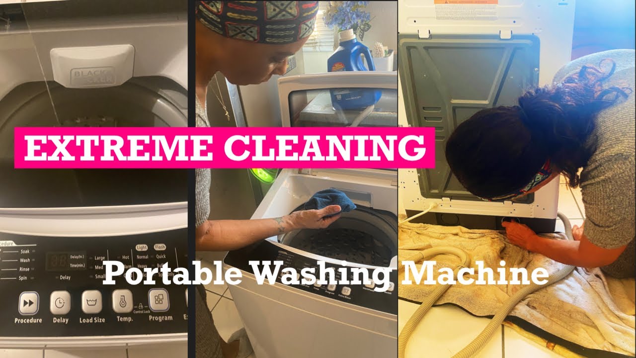 HOW TO: LAUNDRY FOR A SMALL HOME  Review Black+Decker BPWM09W Portable  Washer Demo Unboxing 