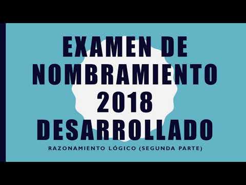 EXAMEN DE NOMBRAMIENTO