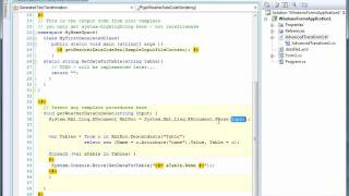 Generate Code from XML Files with T4 Text Templates - tangible T4 Editor