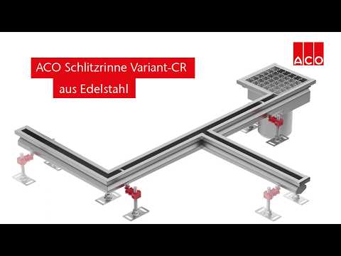 ACO Schlitzrinne Variant-CR aus Edelstahl
