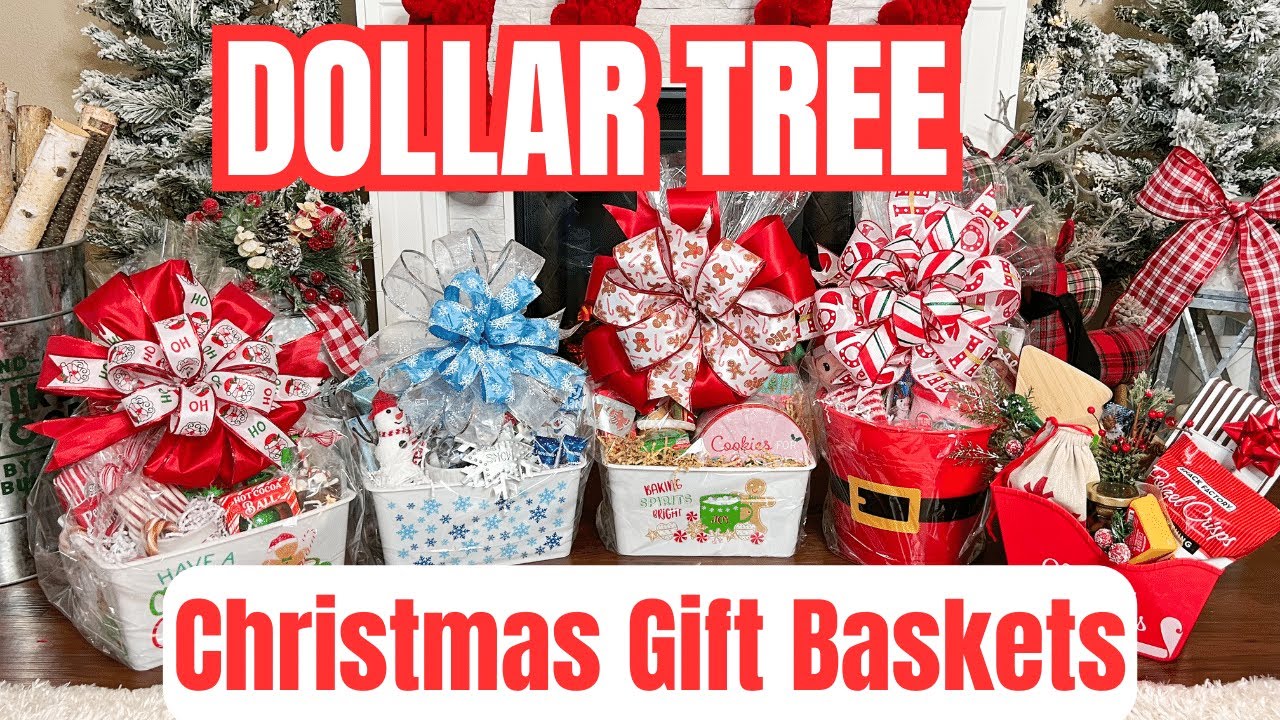 Dollar Tree Christmas GIft Baskets 2023! YouTube
