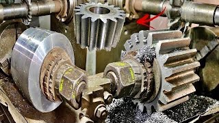 How To make Gear From Hard steel //Amazing Process of Making Steel Gear