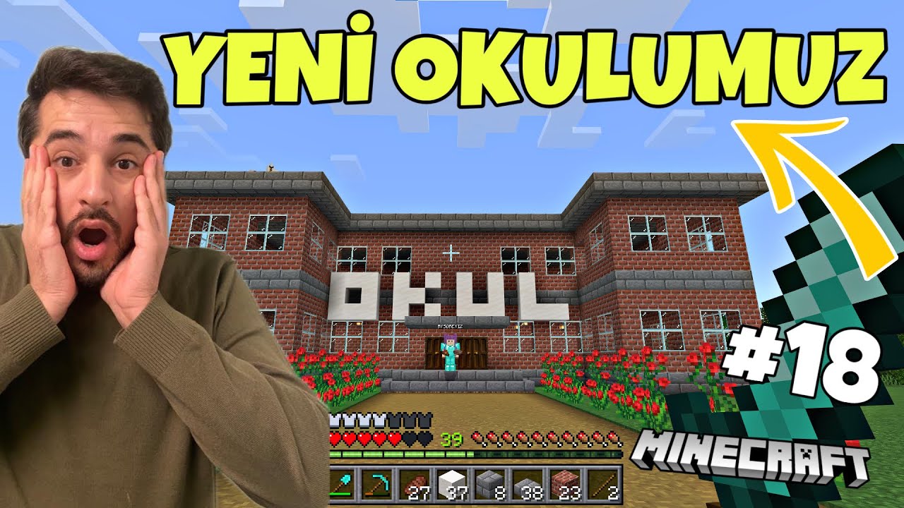 2 KATLI OKUL YAPTIK! OKUL MÜDÜRÜ GEBLO VE AYŞO! -MİNECRAFT SURVIVAL