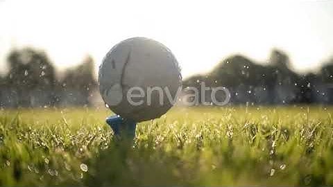 Unsuccessful Golf Club Hits a Golf Ball | Stock Footage - Envato elements