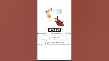 How to turn on/off chat history in Google Chat #shorts