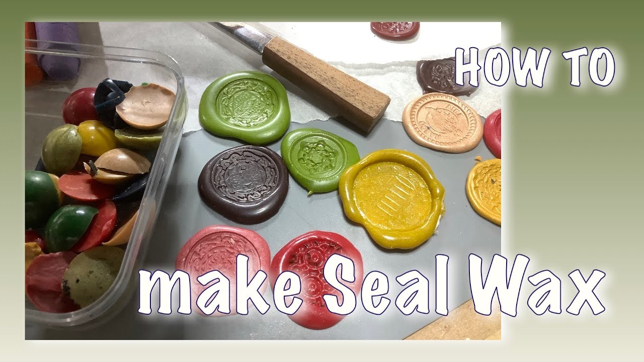 🕯 Making my own Seal Wax and seal with buttons, cheap and easy! How
