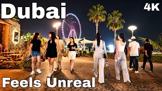This Dubai Marina Night Walk Feels Unreal 🇦🇪 | Amazing 4K Walking Tour
