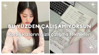 Koreli Kızların Gizli Ders Çalışma Teknikleri 📚✨ 🎀 (Gerçekten İşe Yarıyor)