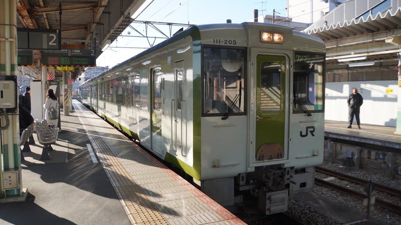 [4K60fps前面展望]キハ110系200番台(八高線)【高麗川-高崎】1/1