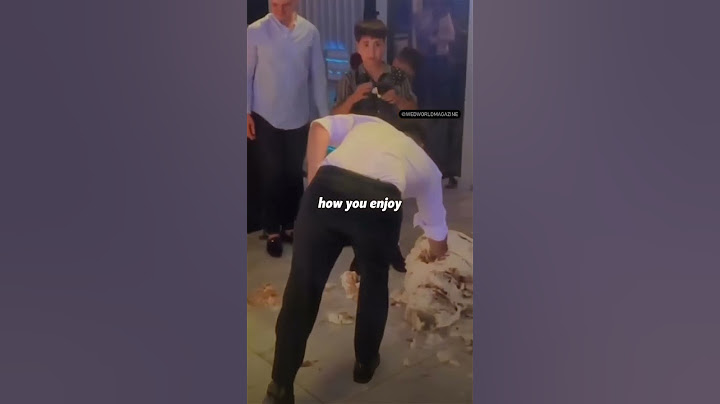 when the wedding cake fell down see what the groom did