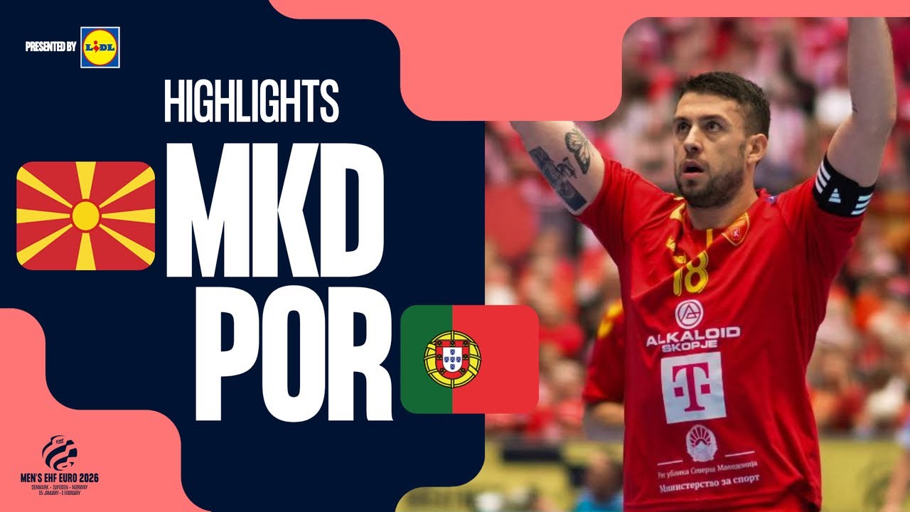 North Macedonia vs Portugal | Highlights | Men's EHF EURO 2026
