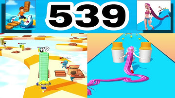 Shortcut Run VS Hair Rush: GameplayWalkthrough All Levels ( part 539)