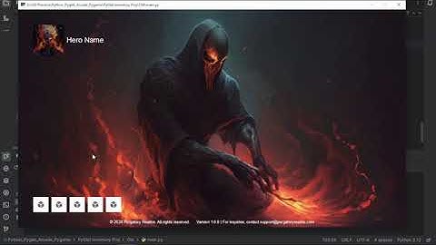 Python. Pyglet. GU. HUD. Inventory System. Drag Drop