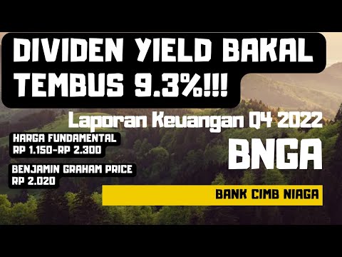 Laporan Keuangan Q4 2022 Saham BNGA (Bank CIMB Niaga) - Harga Fundamental Rp 1.150-Rp 2.300