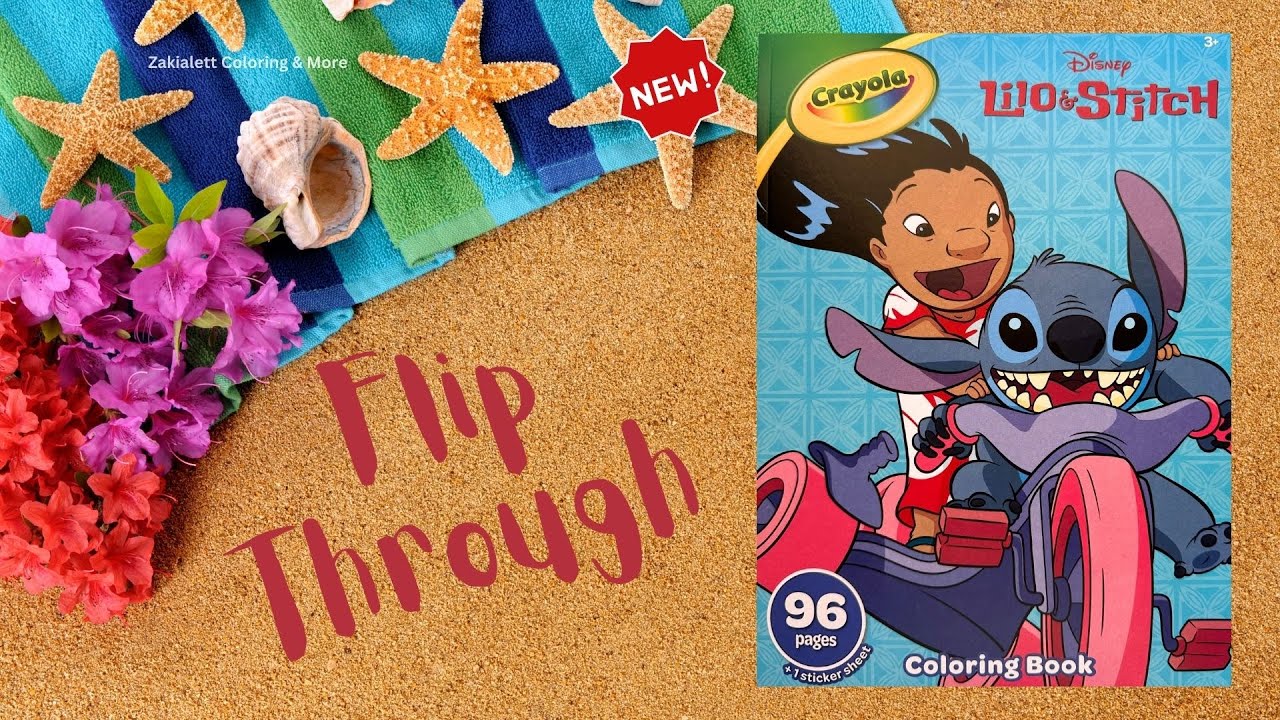 New! Crayola - Disney Lilo & Stitch Coloring Book 