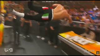 Celebrity Jagger Reid knocks Channing "Stacks" Lorenzo off apron onto Announce Table Profile