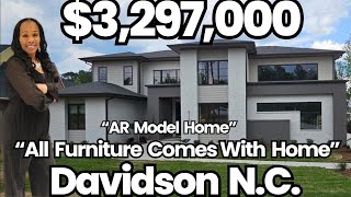 Wow!! All Furniture Comes With Home| Davidson N.C.| AR Model Home | Luxury Home Tour|