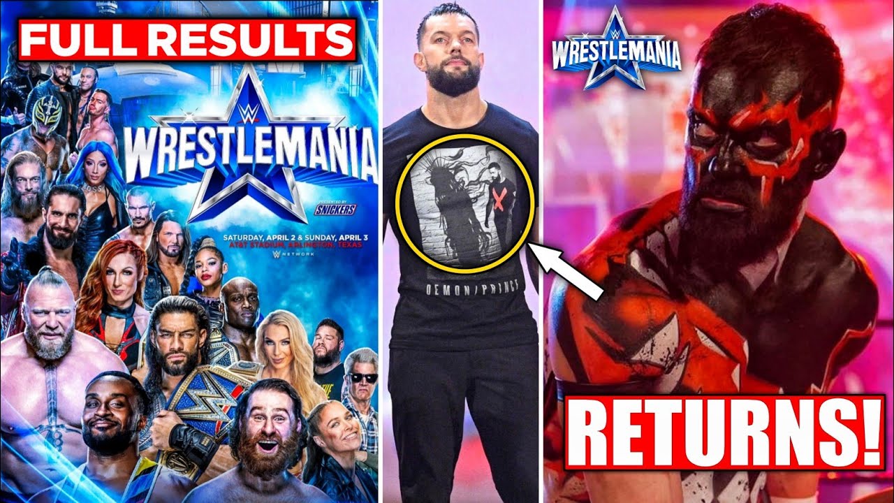 WWE WrestleMania 38 Full Matches Results | Demon Finn Balor Returns at Wrestlemania 38