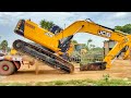 New JCB 205 Excavator Delivery at JCB Showroom | Loading and Unloading Trucks | JCB | Excavators