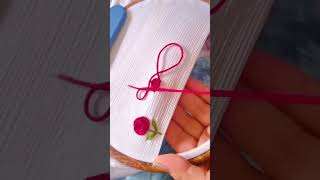 roses from threds #design #life #viral #hacks #shorts